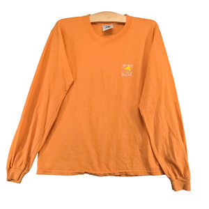 Salty Dog Cafe Women's Oversized T Shirt Orange Size Small Actual 20x23.5 Logo